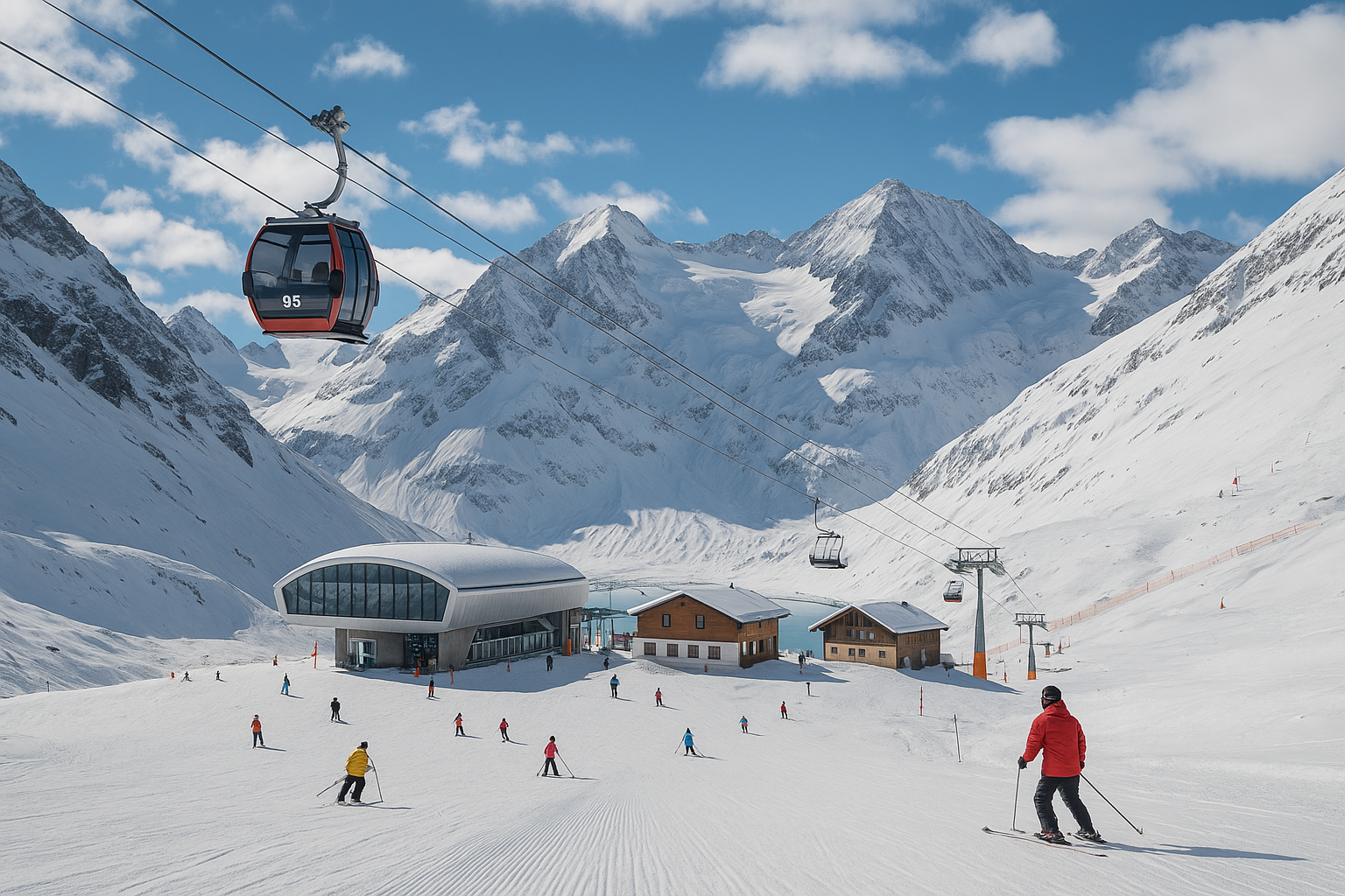 Pitztaler gletsjer & Rifflsee